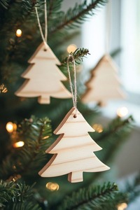 Classic Wooden Handmade Hanging <b>Tree</b> <b>Ornament</b> Modern Design Customized Size Decorative Piece for Christmas Festival Home - Product Image 6