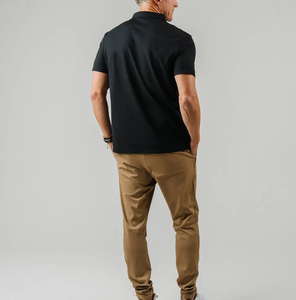 Camiseta Polo Clásica para Hombre, Corte Regular, Color Sólido, Transpirable, Camiseta Polo de Golf, Venta al por Mayor, OEM, ODM, Camisetas Polo Premium - Product Image 6