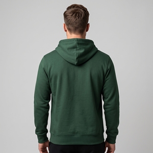 Sudadera con Capucha Verde para Hombre Dumela, con Cierre, de Algodón y Felpa, Informal, con Logotipo Frontal, Corte Regular, para Otoño - Product Image 5