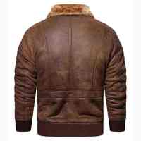 Veste en cuir pour homme, style Heritage, douce, décontractée, à fermeture éclair, durable, coupe classique, respirante, séchage rapide, pour l'extérieur et l'hiver