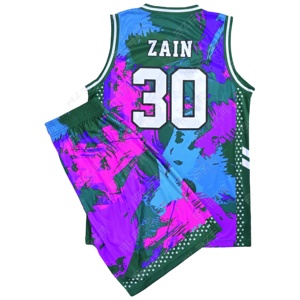 Blaze Fight Wear Basketball UniformOEM Short de basket-ball d'été personnalisé de haute qualité Bsci Maillot de basket-ball unisexe pour adulte - Product Image 1