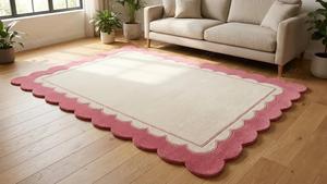 Tapis moderne 100% laine tufté à la main, tapis de salon fait main, taille personnalisée - Product Image 5