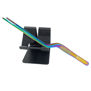 Multicolor Offset Chef Tweezers Used for Chef Plating and Useful for Chefs Stainless Steel Precision Food Decoration plating - Product Image 6