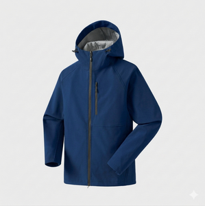 Chaqueta Softshell para Hombre, Transpirable, de Poliéster/Algodón, Impermeable, Unisex, con Cierre Frontal y Capucha - Product Image 4