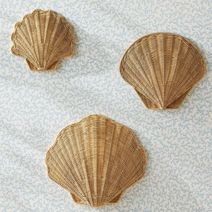 Rattan Shell <b>Wall</b> <b>Decor</b> Kids Room Coastal Style Handmade Manufacturer Factory Direct Bulk Order Eco Friendly OEM Supplier - Product Image 2