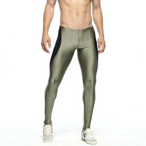 Leggings de sport pour hommes, écologiques, extensibles, compressifs, pour la gym, impression personnalisée, vente en gros - Product Image 4