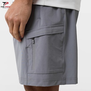 Conjunto de Chaqueta con Capucha y Pantalones Cortos de Poliéster Transpirable Antiestático Unisex para Verano, Estilo Vintage Holgado, Venta al por Mayor Personalizada - Product Image 3