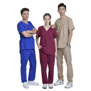 Venta al por mayor de algodón PE Spandex uniforme médico enfermera antiarrugas para mujeres-FMF fabricación de ropa verificada-OEM/ODM - Product Image 5