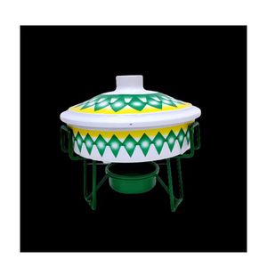 ถาดอุ่นอาหารหรูหราทันสมัยพร้อมขาตั้งเคลือบเอนาเมลอย่างดี ใช้สำหรับเสิร์ฟอาหาร บุฟเฟ่ต์งานแต่งงาน และงานปาร์ตี้ - Product Image 1