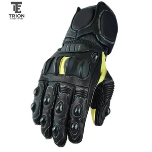 Gants de course en cuir PU de haute qualité, à doigts entiers, unisexes, pour moto, vélo, sport, conduite, gants de moto personnalisables pour hommes - Product Image 3