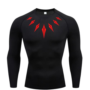 2026 <b>Men</b> long sleeve <b>compression</b> <b>shirt</b> Printed water Sports rash Protection Quick dry Base Sports Outdoor Activities Water Use - Product Image 2