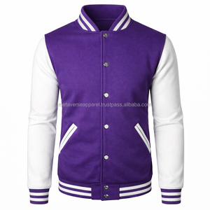 OEM Varsity <b>Jacket</b> With Custom Artwork Wholesale ODM <b>Baseball</b> <b>Jacket</b> With Embroidery And Private Labels - Product Image 4