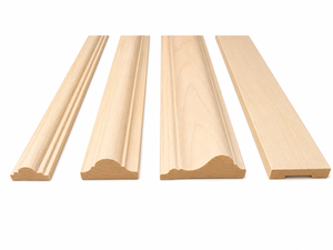 Solid Wood Moulding Eco Friendly Wood Trim Crown Molding Baseboard Contemporary Design Smooth Surface Easy Installation for - Product Image 1