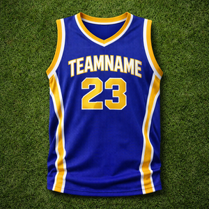 Maillot de basket-ball pour équipes et ligues, été, séchage rapide, respirant, tissu 100% polyester, impression numérique personnalisée, nom et numéro du joueur - Product Image 2
