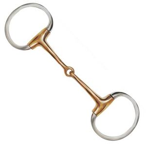 Broca Kimberwick duradera de acero inoxidable de 5 pulgadas con boca de rodillo de cobre D Cheeks para productos de caballos - Product Image 4