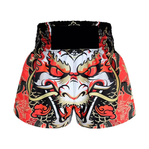 Pantalones Cortos de Muay Thai Blancos Dorados, Pantalones de Kickboxing de Satén Tradicionales, Ropa Profesional de Artes Marciales, Pantalones Cortos Personalizados para Equipos - Product Image 6