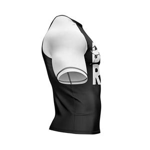 Hombres Compresión Rashguard BJJ Venta al por mayor Ropa deportiva Sublimada Gimnasio Tops para Jiujitsu Imprimir Jiujitsu Camisa - Product Image 5