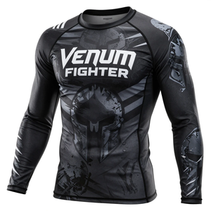 Camiseta de compresión unisex de manga larga de secado rápido de nailon y elastano, talla personalizada, para fitness, MMA y artes marciales, superventas en Pakistán - Product Image 2
