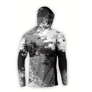 Sudadera con Capucha de Pesca Unisex con Protección Solar UPF 50, Personalizada con Sublimación, Transpirable, Manga Larga, para Exteriores, con Protección Facial Integrada, Tallas Grandes, Resistente al Viento - Product Image 5