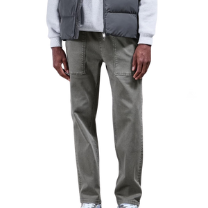 Pantalon de travail pour homme, coupe décontractée, pantalon utilitaire multi-poches, vêtements de travail décontractés durables pour la construction et l'atelier - Product Image 1