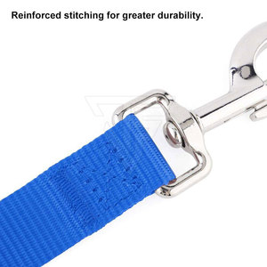 Collier Classique Solide et Réglable pour Chien avec Boucle Métallique et Anneau en D, Laisse Assortie, Design Cousu, Respirant, Haute Qualité - Product Image 5