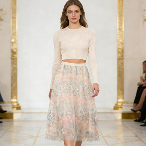 ลดราคาพิเศษ! กระโปรงมิดิลายดอกไม้สุดหรูสำหรับผู้หญิงจาก Temu เอวสูง ทรงพลิ้วไหว เหมาะสำหรับวันหยุด ปาร์ตี้ และการแต่งตัวในชีวิตประจำวัน - Product Image 2