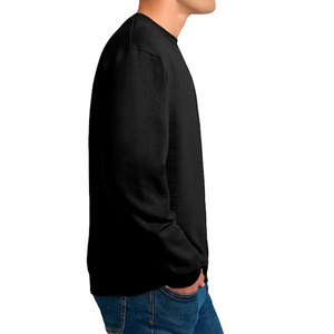 Men's Light <b>Pink</b> Crew Neck <b>Sweatshirt</b> Regular Fit Cotton Knitted Pullover Casual Autumn Wear Solid Color Sweater - Product Image 6
