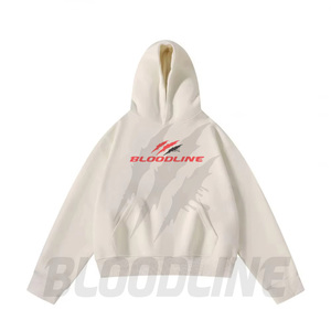 Sudadera con Capucha Unisex BLOODLINE, Verde Oliva, Logotipo Frontal, Corte Regular, Informal, Forro Polar de Invierno, 100% Algodón, Transpirable, Secado Rápido - Product Image 6