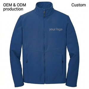 <b>Men's</b> custom logo stand collar full sleeve pickleball sports zipper <b>jackets</b> front sleeves front pockets winter courtwear OEM ODM - Product Image 3