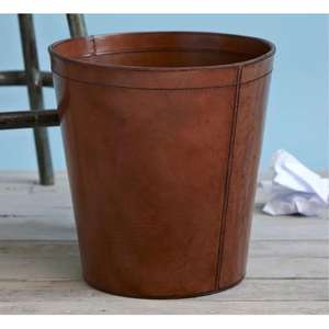 Poubelle en cuir véritable pour la maison et le bureau, facile à transporter - Product Image 3