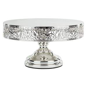 Large Round Metal <b>Cake</b> <b>Stand</b> With Carry Handle For Easy Transport Of <b>Cakes</b> Pastries Donuts Muffins And Desserts - Product Image 2