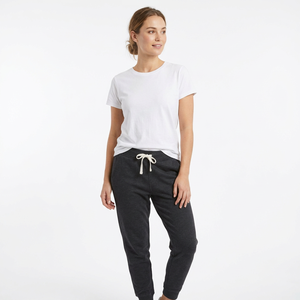 Pantalones Deportivos de Mujer, Color Azul Oscuro, Cintura Media, Corte Regular, con Cordón, Bolsillos, Dobladillos con Puños, Transpirables, 100% Algodón - Product Image 4