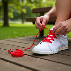 Laccio per Scarpe Ilan 140 Cm Rosso Piatto per Sneakers - Product Image 2