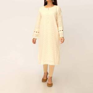 Blusa elegante Schiffli Chikan Lawn Shirt PS5287 1PC para mujer - Product Image 4