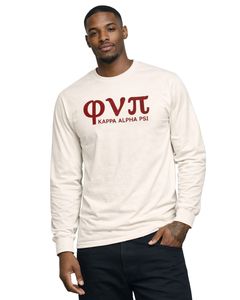 Maglietta a Maniche Lunghe Kappa Alpha Psi Old Skool Phi Nu Pi in Feltro, Abbigliamento per Fraternità Greca con Design Vintage, Comfort e Stile Premium - Product Image 1