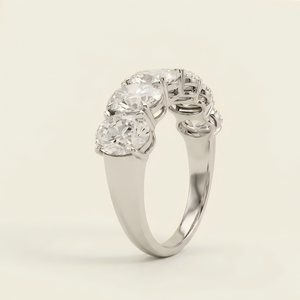 AMBER JEWELS Unisex 14K <b>Gold</b> Plated Lab Grown Diamond IGI Certified <b>Cocktail</b> <b>Ring</b> Classic Oval Claw Setting Engagement <b>Ring</b> - Product Image 2
