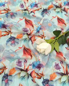 Tela estampada de terciopelo ligero y elegante para niños, vestidos, cortinas, tapicería, estilo acanalado, bolsas, cubre vaqueros en varios colores - Product Image 1