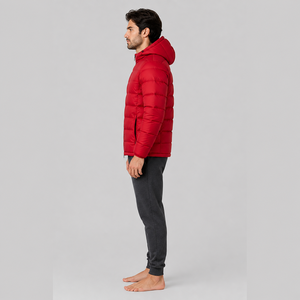 Veste matelassée d'hiver pour homme, doublure en soie chauffante, logo personnalisé, haute qualité, fabrication OEM, grande taille - Product Image 3