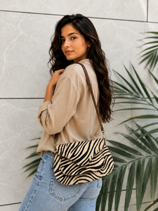 Nouveauté : Sac à bandoulière en cuir animalier, style bohème gypsy, en cuir véritable, fait main, style western, multi-usages - Product Image 3