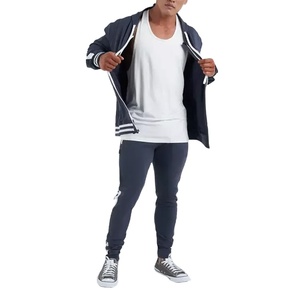 Sweat à capuche zippé pour homme en polyester et coton, poids lourd, avec logo personnalisé, confortable, fermeture éclair intégrale, deux poches latérales pour l'hiver - Product Image 6