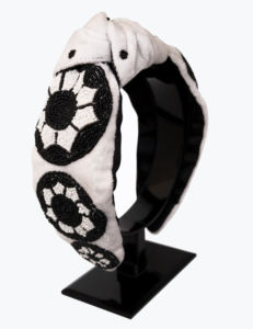 Diadema Mexicana de Diseño Artesanal con Bordado y Cuentas para Fiestas, Regalos Festivos, Diadema Moderna, Accesorios para el Cabello - Product Image 6