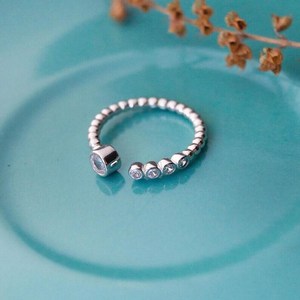 Anillo minimalista de moissanita con corte redondo, banda abierta de eternidad completa, plata 925 original, regalo de promesa para amantes, amuletos - Product Image 5