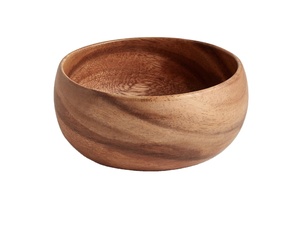 Bol à salade en bois élégant et moderne à usage quotidien Design attrayant pour chaque repas Ustensiles de cuisine Décoration de table Bol de service - Product Image 2