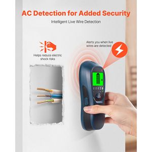Rilevatore di Montanti a Muro Elettronico 5 in 1 con Display LCD ad Alta Definizione, Sensore Intelligente e Allarme Acustico per Scanner da Parete in Legno - Product Image 1
