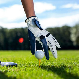 Guantes de Golf INJAE Personalizados con Iniciales, Transpirables, de Cuero Cabretta, Anti-UV, con Aberturas para los Dedos, para Mano Izquierda, Regalo Unisex, Deportes, Esquí - Product Image 1