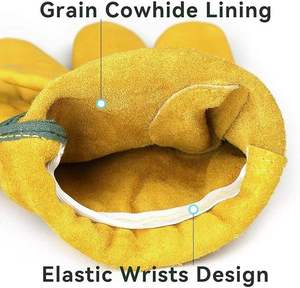 Gants de travail en cuir hiver 2026 – Adhérence supérieure, cuir de vachette robuste, thermiques, pour jardinage, coupe de bois, construction, conduite et usage quotidien - Product Image 3