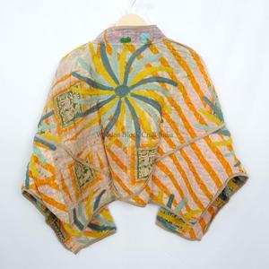 Chaqueta Kantha de Diseño 100% Algodón al por Mayor, Multicolor, Estilo Étnico, Bordada a Mano, Vintage, Tejida para Invierno - Product Image 6