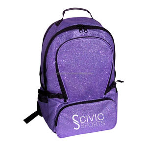 New Arrival Custom Men's & Unisex Luminous Glitter Reflective Canvas <b>Backpack</b> New Design School Bag With Zipper Closure For Kids - Product Image 4