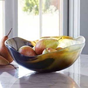 Bol de service en corne de buffle de style américain léger, écologique, fait main, compatible lave-vaisselle, de la marque ILAHI, pour salade et repas. - Product Image 3