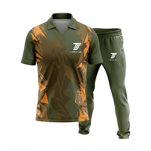 Uniforme de Cricket Sublimado Profesional, 100% Poliéster, Personalizable con Nombre de Equipo, Cintura Elástica, Manga Corta, Unisex, Precio Bajo, Gran Venta - Product Image 4